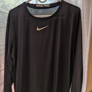 Nike Pro Black Long Sleeve Top